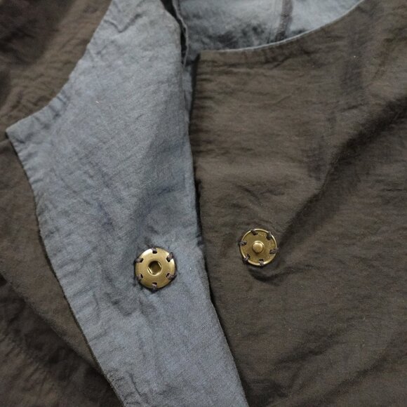 OSKA Jacket Women’s Size 1 Navy Blue Asymmetric Snap Front Minimalist - Picture 9 of 13